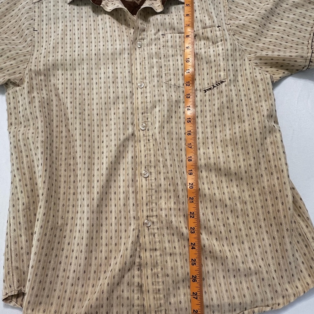 PrAna Men’s Short Sleeve Button-Up Shirt Bundle | Size Large | Boho Casual - Picture 9 of 16